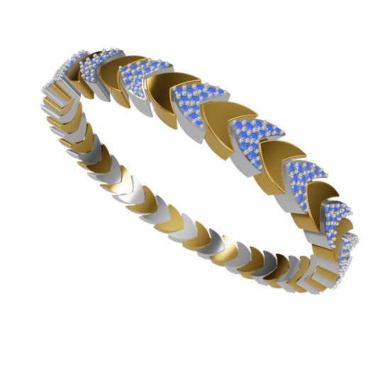 Stretchable Bracelet CAD File Design with Hidden Spring Mechanism