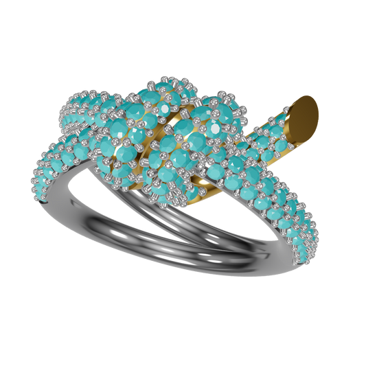 Daomond knot ring CAD FILE
