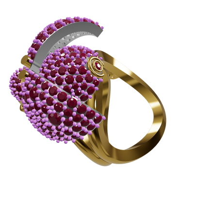 WingMotion Ladybug Ring Cad