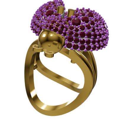 WingMotion Ladybug Ring CAD File