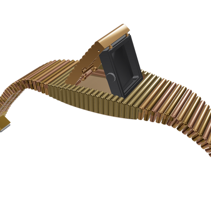 Slim Bracelet Watch with Hinged Cover Jewelry CAD Design