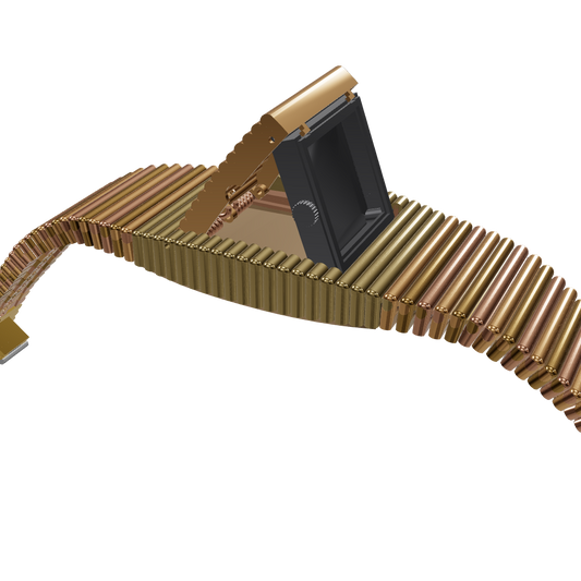 Slim Bracelet Watch with Hinged Cover Jewelry CAD Design