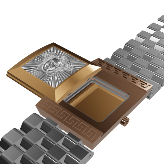 Hidden watch with sliding mechanism CAD FILE