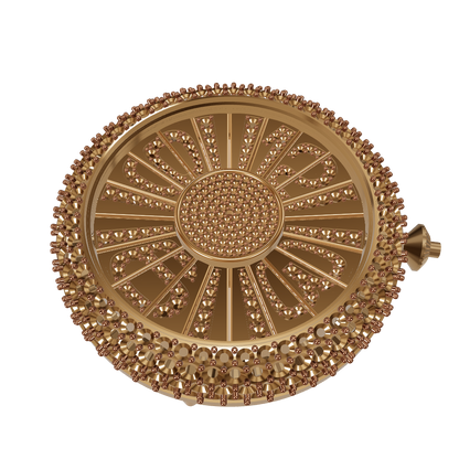 Palmiero Alter Inspired Watch Pendant CAD Rotating Triple Dial Full Pave Diamond