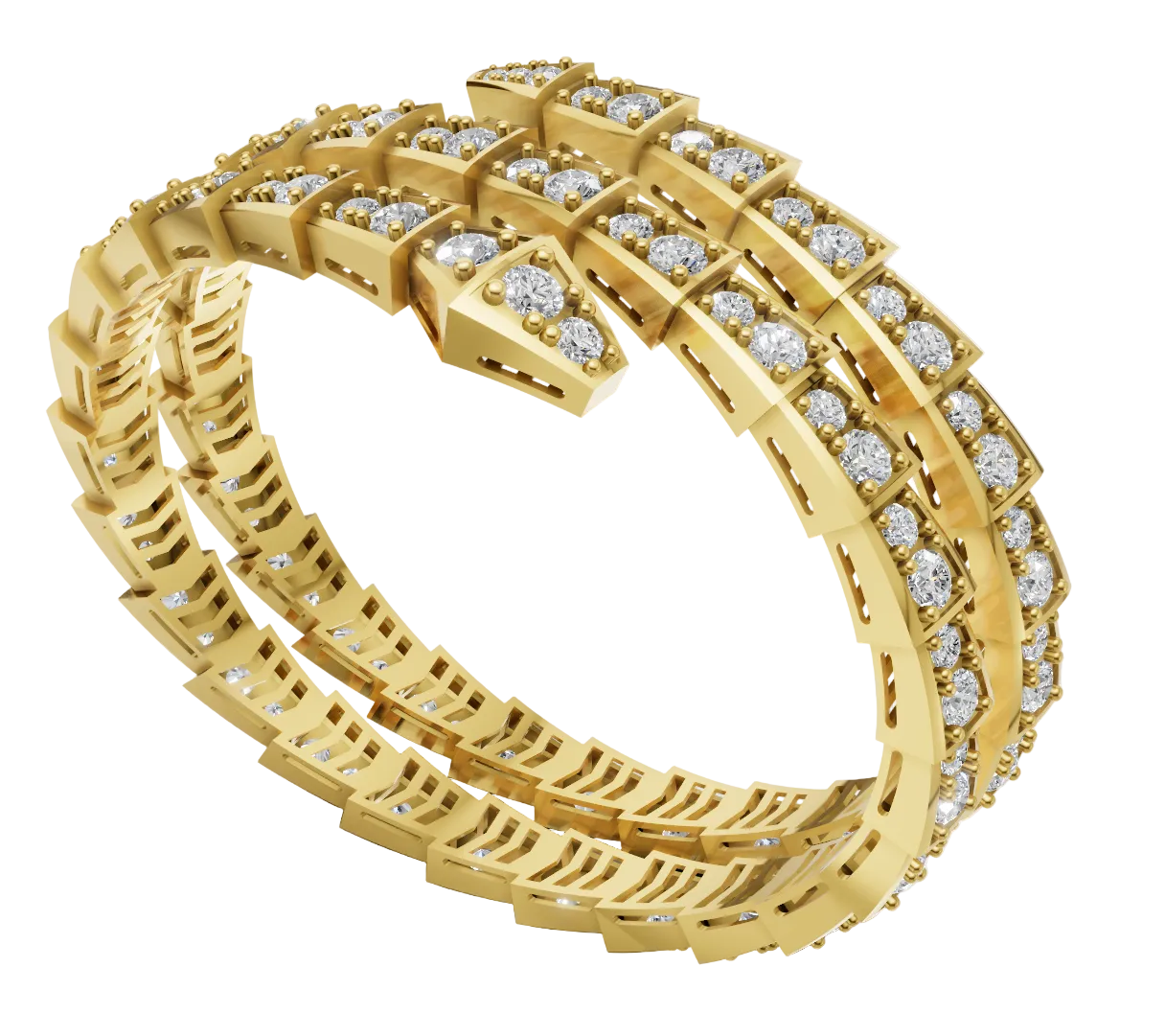 Bvlgari Serpenti Bracelet 3DM & STL CAD FILE