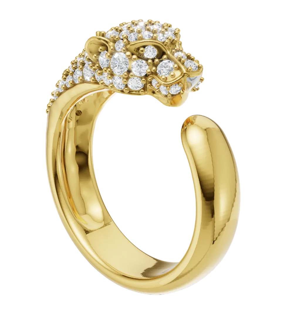 Panther ring 3dm & stl CAD FILE