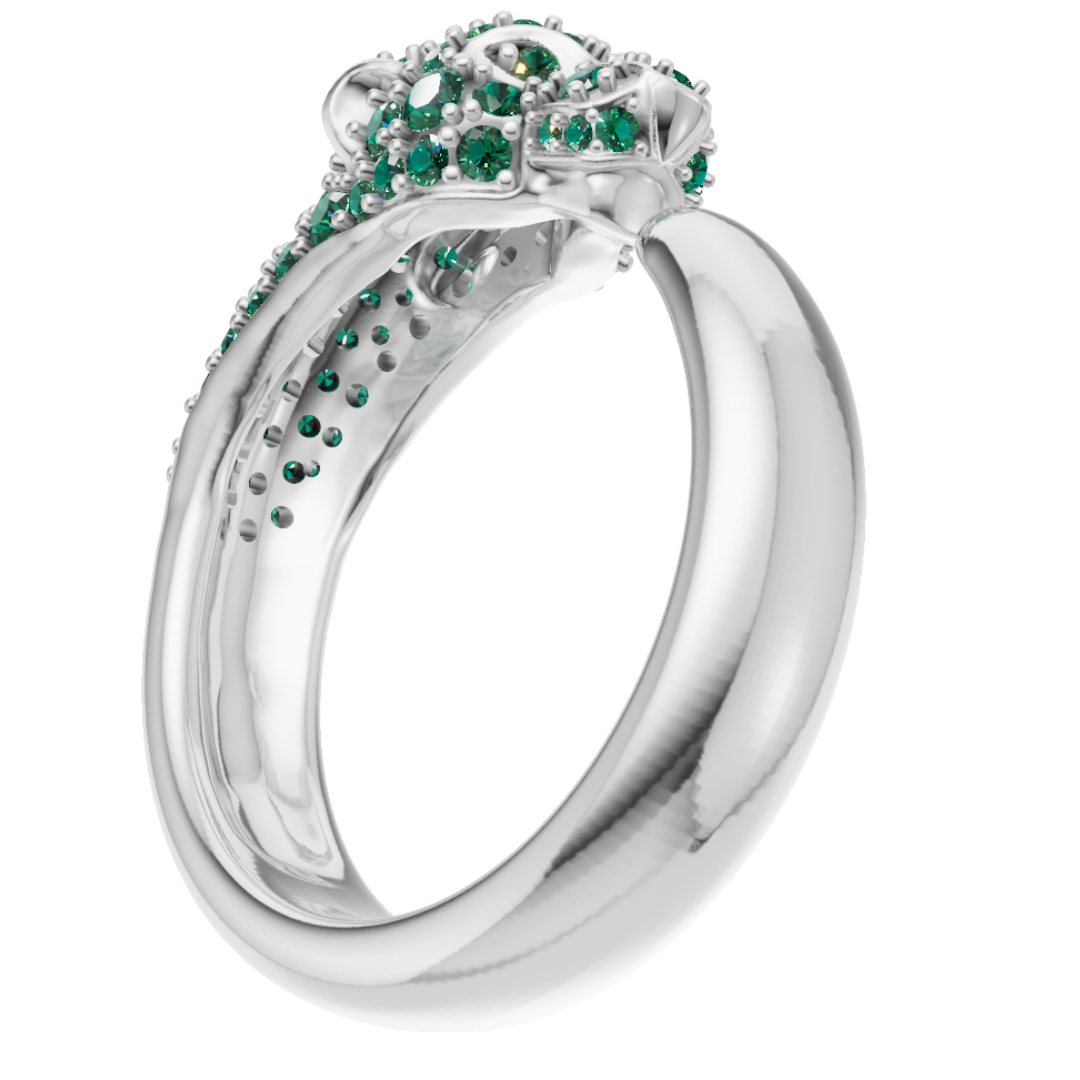 Panther ring 3dm & stl CAD FILE