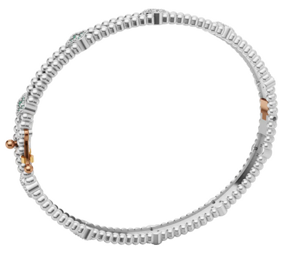 Van Cleef & Arpels Perlee Lock Clovers Bracelet 3DM & STL CAD FILE