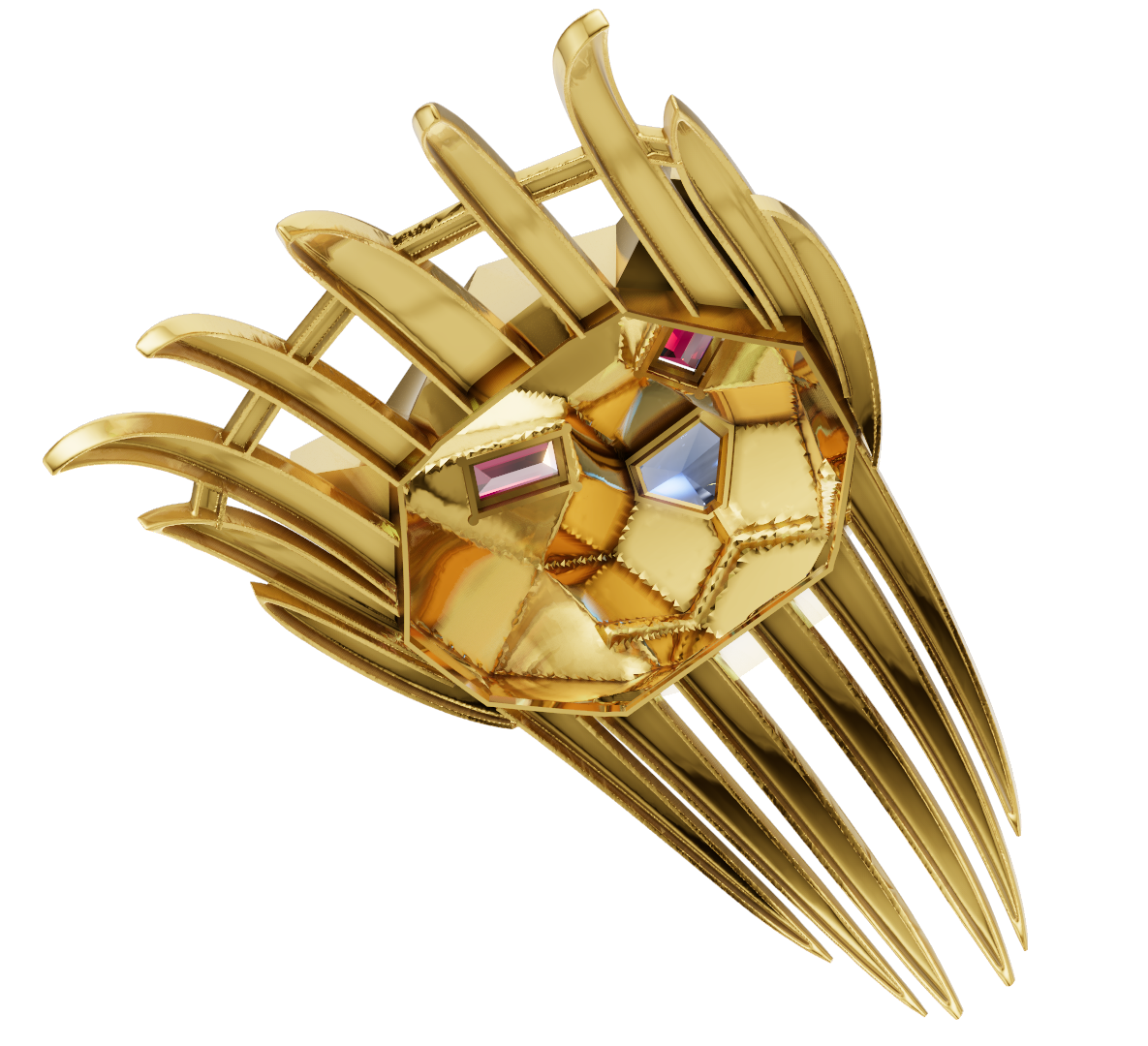 Panther Head Broch with Daimond Set  CAD FILE