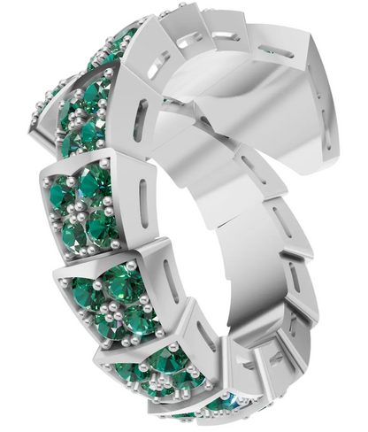 Snake Diamond Ring CAD FILE