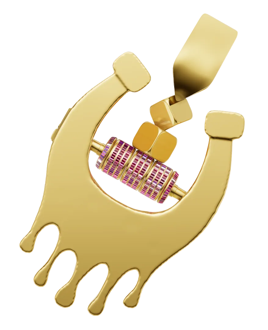Mechanism Lock Pendant 3DM & STL CAD FILE