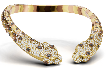 Bend panther Necklace 3DM & STL CAD FILE