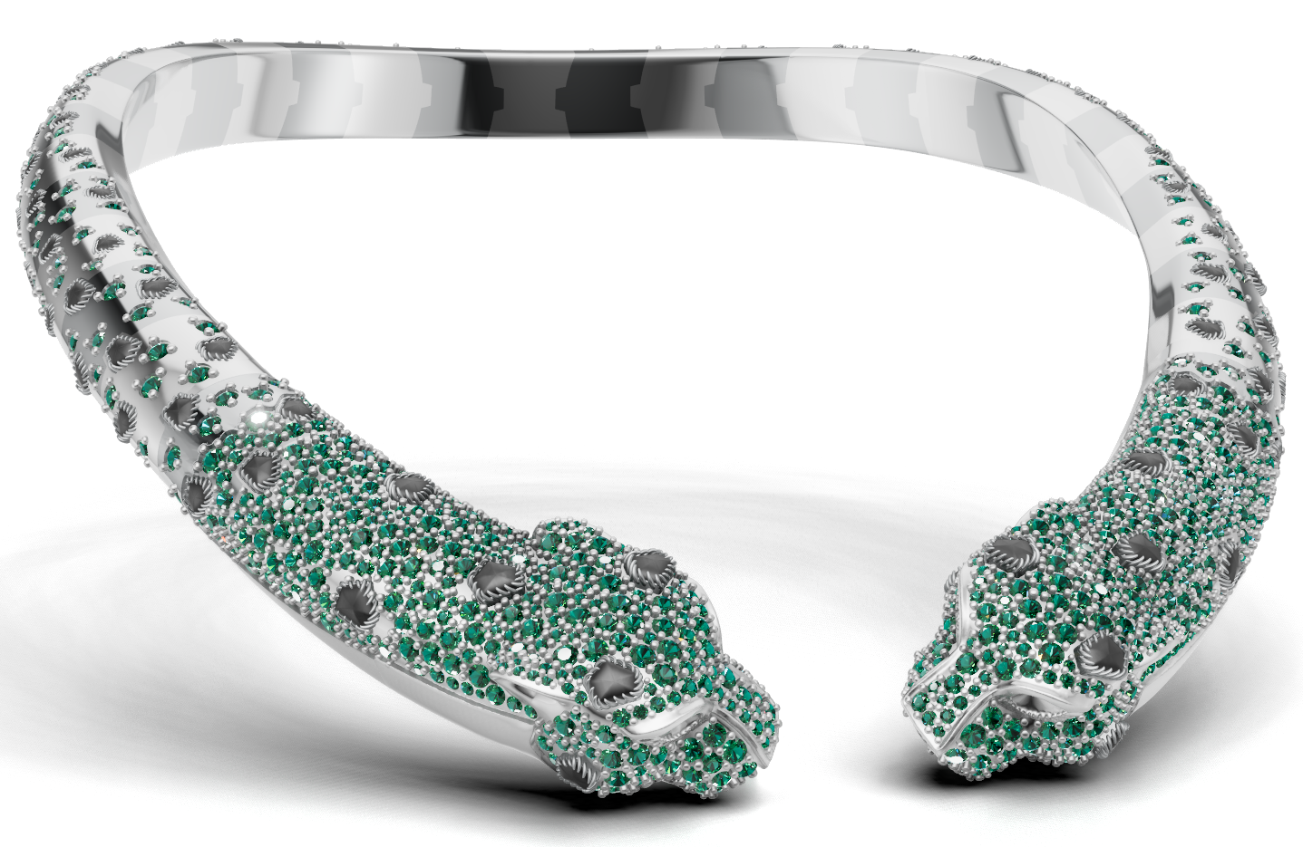 Bend panther Necklace 3DM & STL CAD FILE