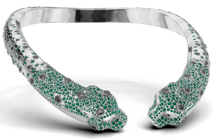 Bend panther Necklace 3DM & STL CAD FILE