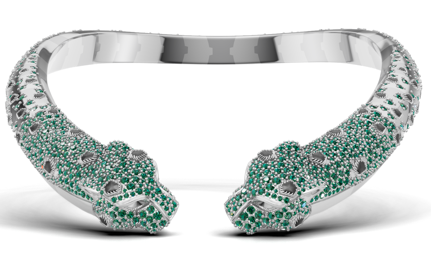 Bend panther Necklace 3DM & STL CAD FILE