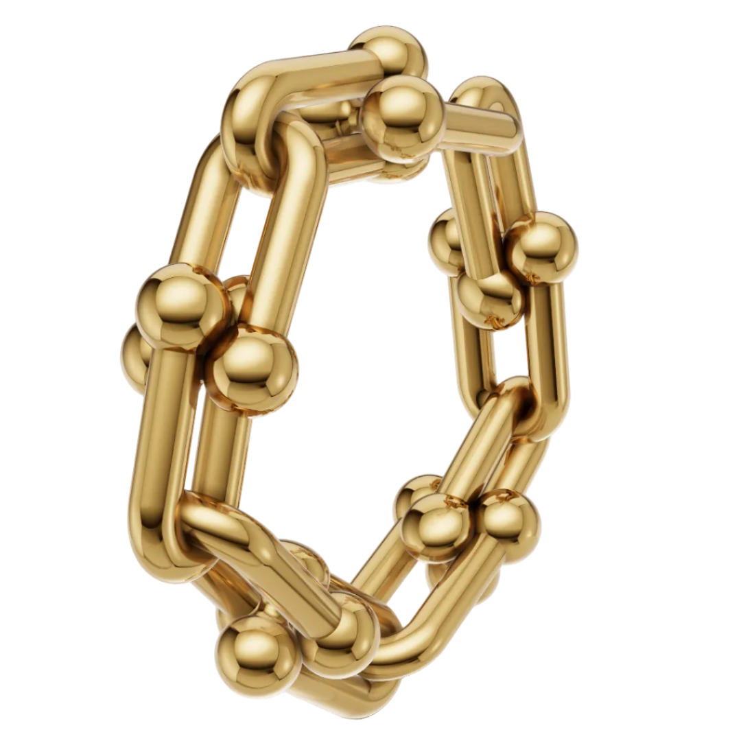 Hardware Ring Gold & Silver CAD FILE 3DM STL & STP Files