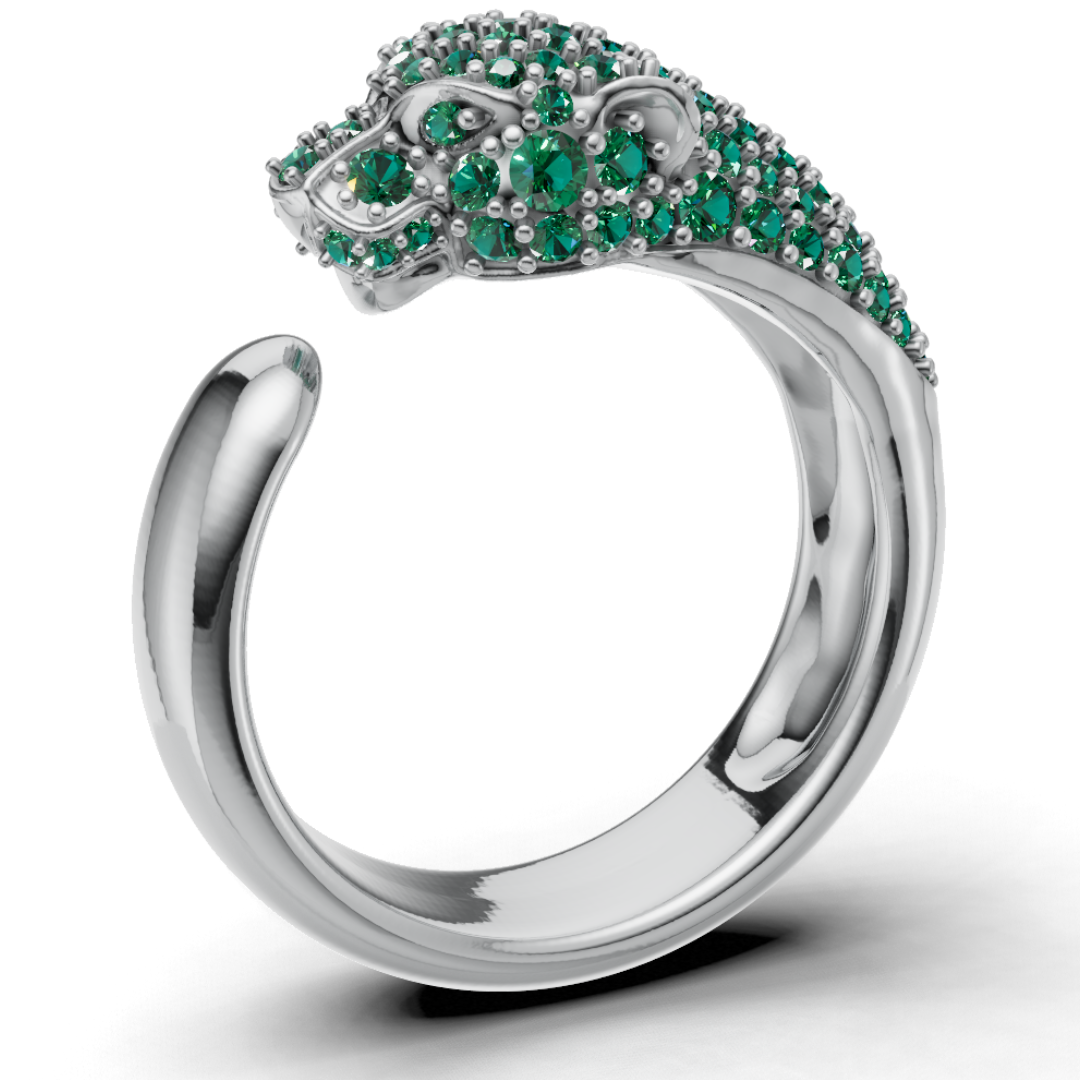 Panther ring 3dm & stl CAD FILE