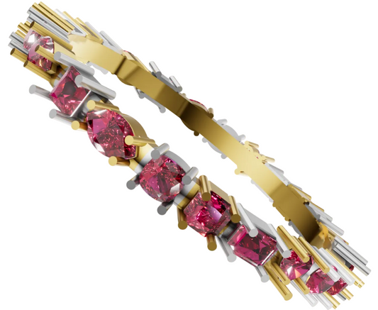 Multi Stone spring Bracelet CAD FILE