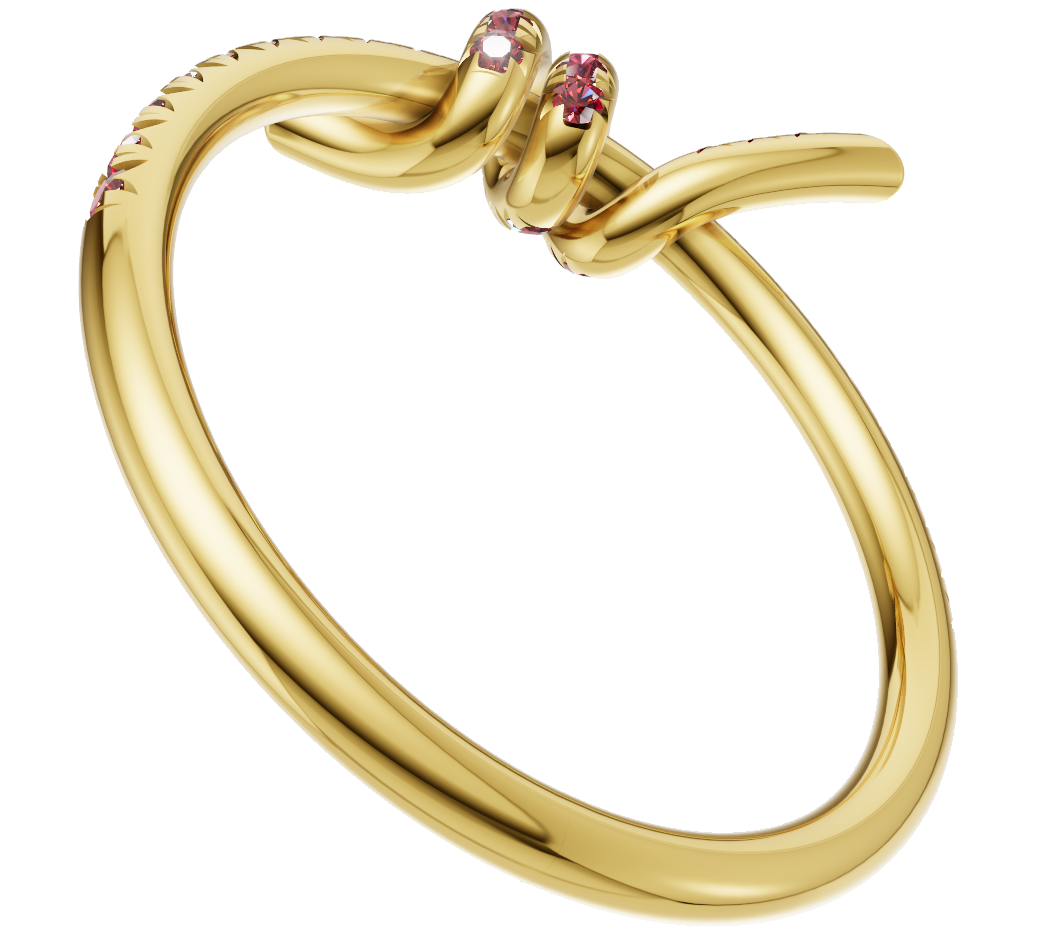 Knot Style Diamond Ring CAD FILE