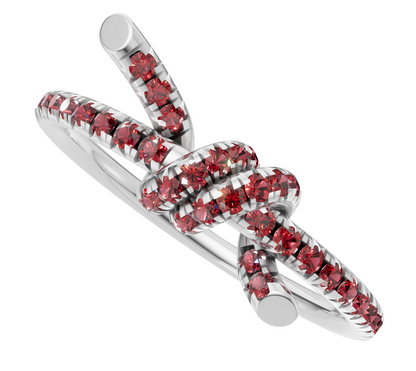 Knot Style Diamond Ring CAD FILE
