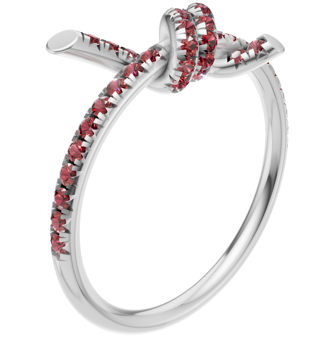 Knot Style Diamond Ring CAD FILE