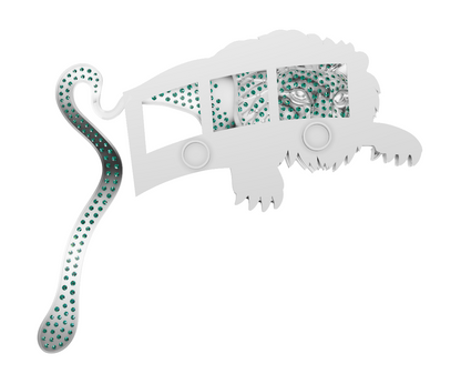Lion Brooch CAD FILE