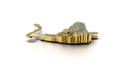 Lion Brooch CAD FILE