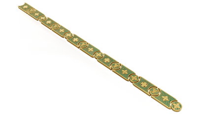 Signature Pattern Full daimond Set Bracelet CAD FILE