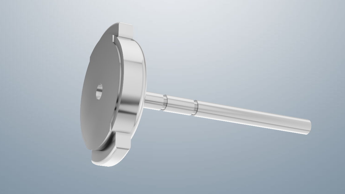 Push mechanism for earrings CAD file and 3DM file STL file