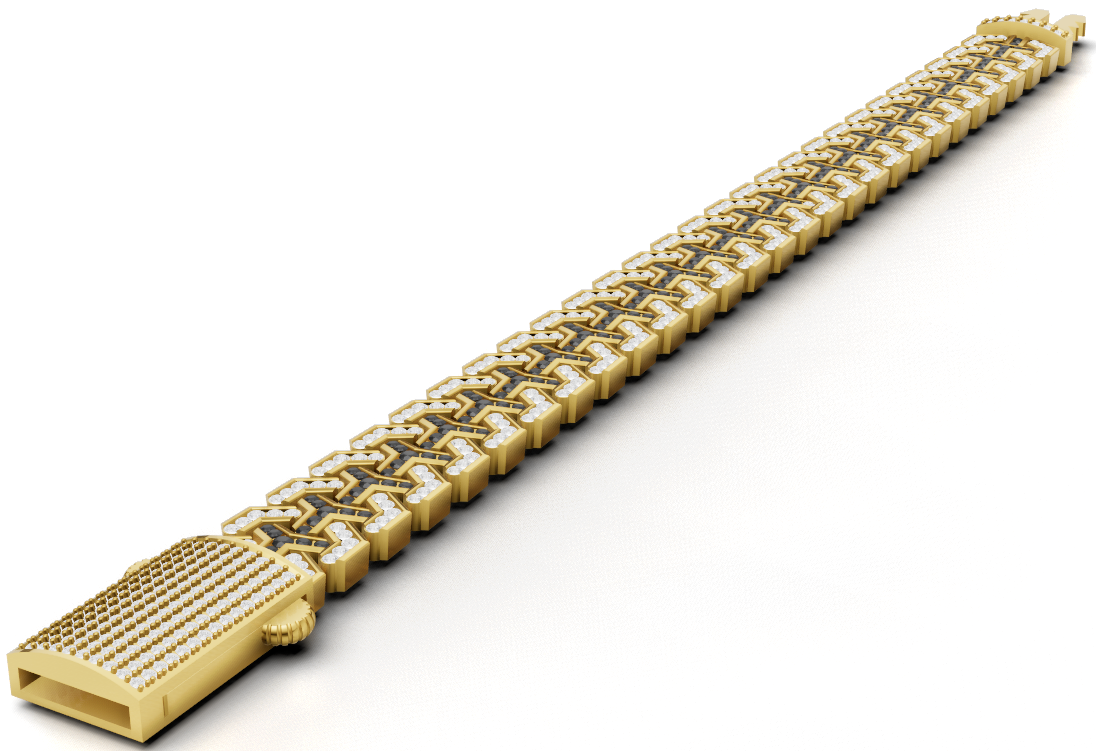 Flexible lock mechanism bracelet CAD FILE
