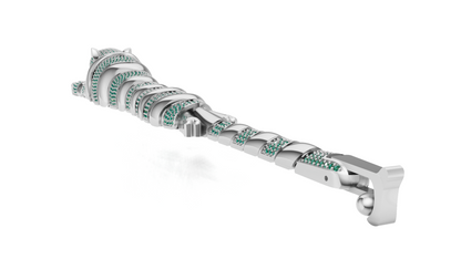 Panther Daimond Set Mechanism Bracelet  CAD FILE
