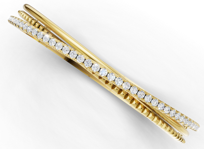 Twisted Diamond Openable Bangle CAD FILE