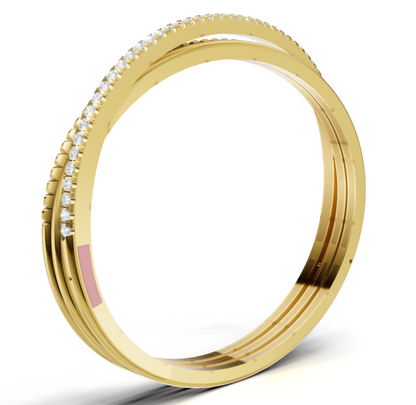 Twisted Diamond Openable Bangle CAD FILE