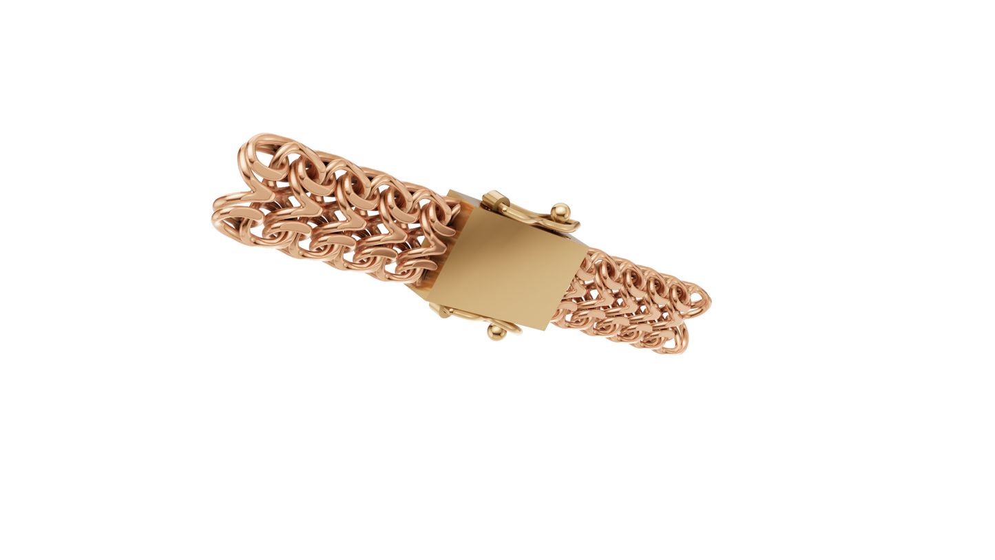 Lion Head lock Mechanism Bracelet  CAD FILE