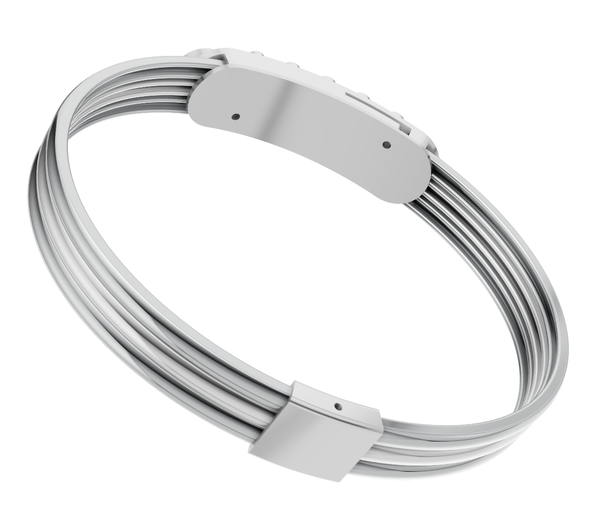 THREE WIRE OPENABLE DIAMOND BANGLE cad file