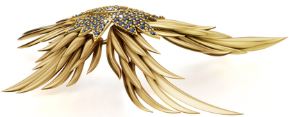 Octopus Brooch with Daimond Pave Setting CAD FILE