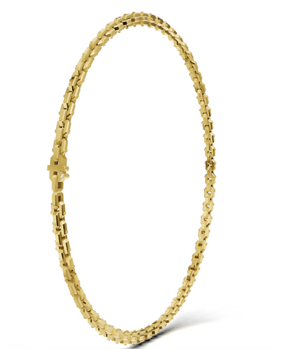 Rectangular Link Diamond Necklace CAD FILE