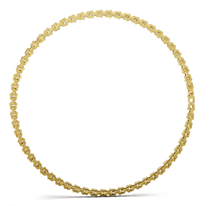 Rectangular Link Diamond Necklace CAD FILE