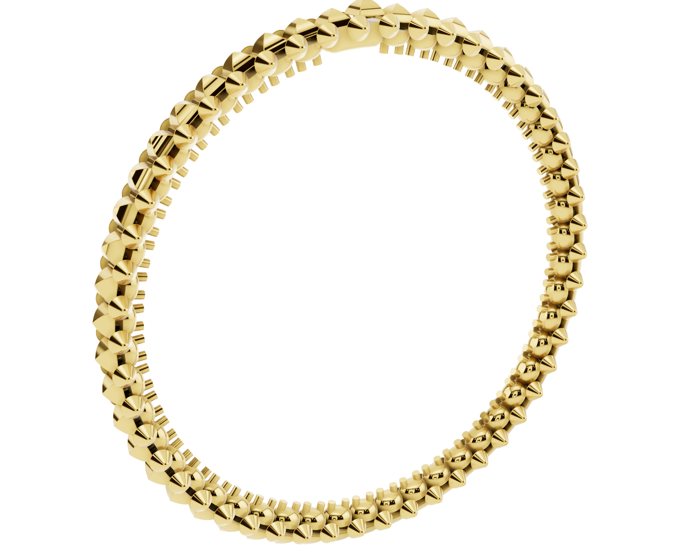 Clash-De Flexible lock Mechanism Bracelet CAD FILE