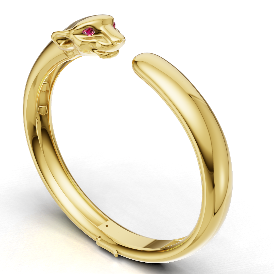 Panther Plen lock Bangle 3dm & st CAD File