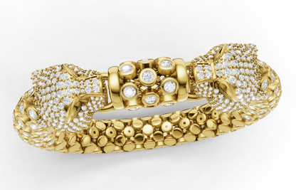 Doubel head panther bracelet CAD FILE