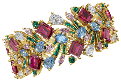 Mix Stone Bracelet with Lock Mechanism CAD FILE