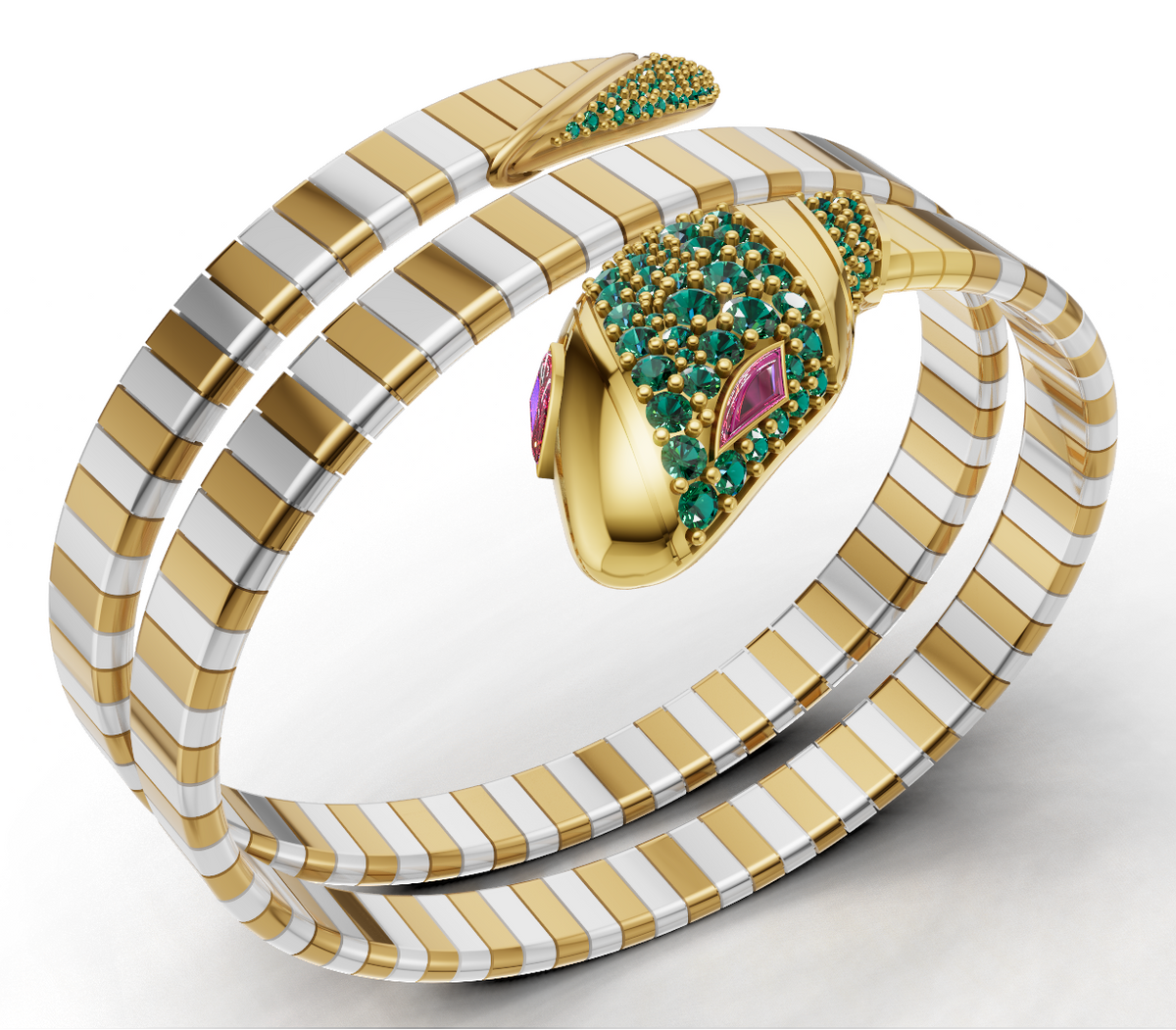 Snake Wrap Flexible Bracelet CAD FILE