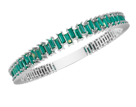 Baguette Bracelet with Lock  Mechanism CAD FILE
