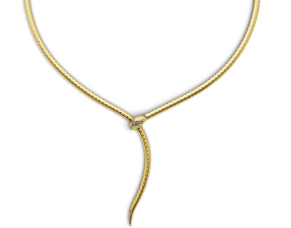 SerpentI Diamond Necklace with Lock CAD FILE