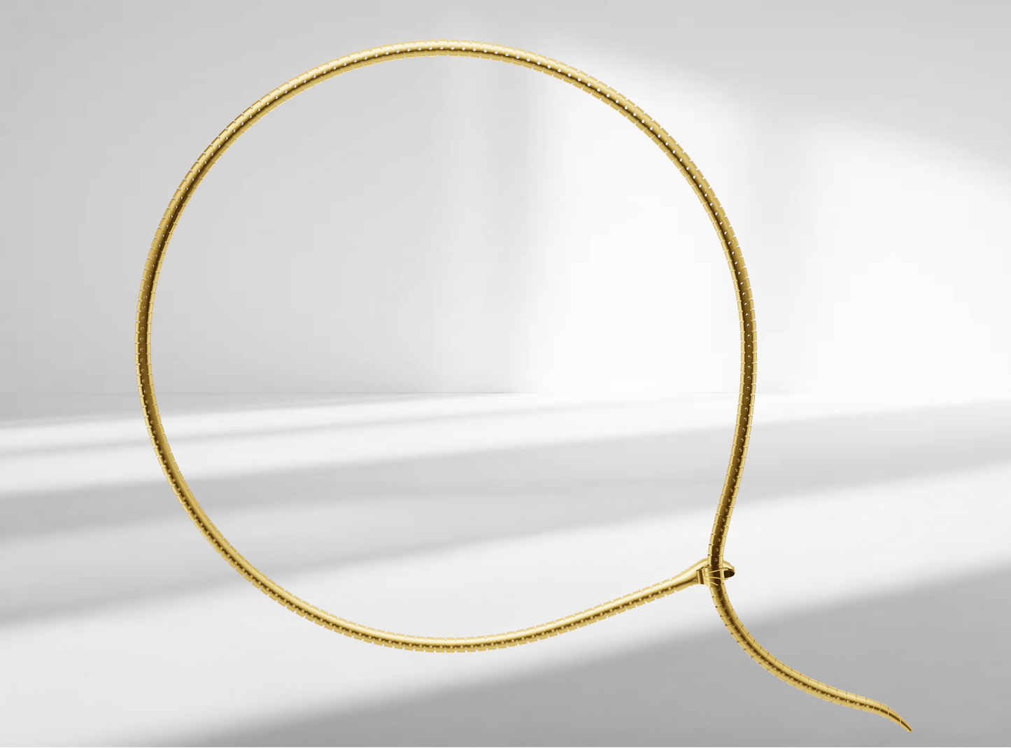 SerpentI Diamond Necklace with Lock CAD FILE