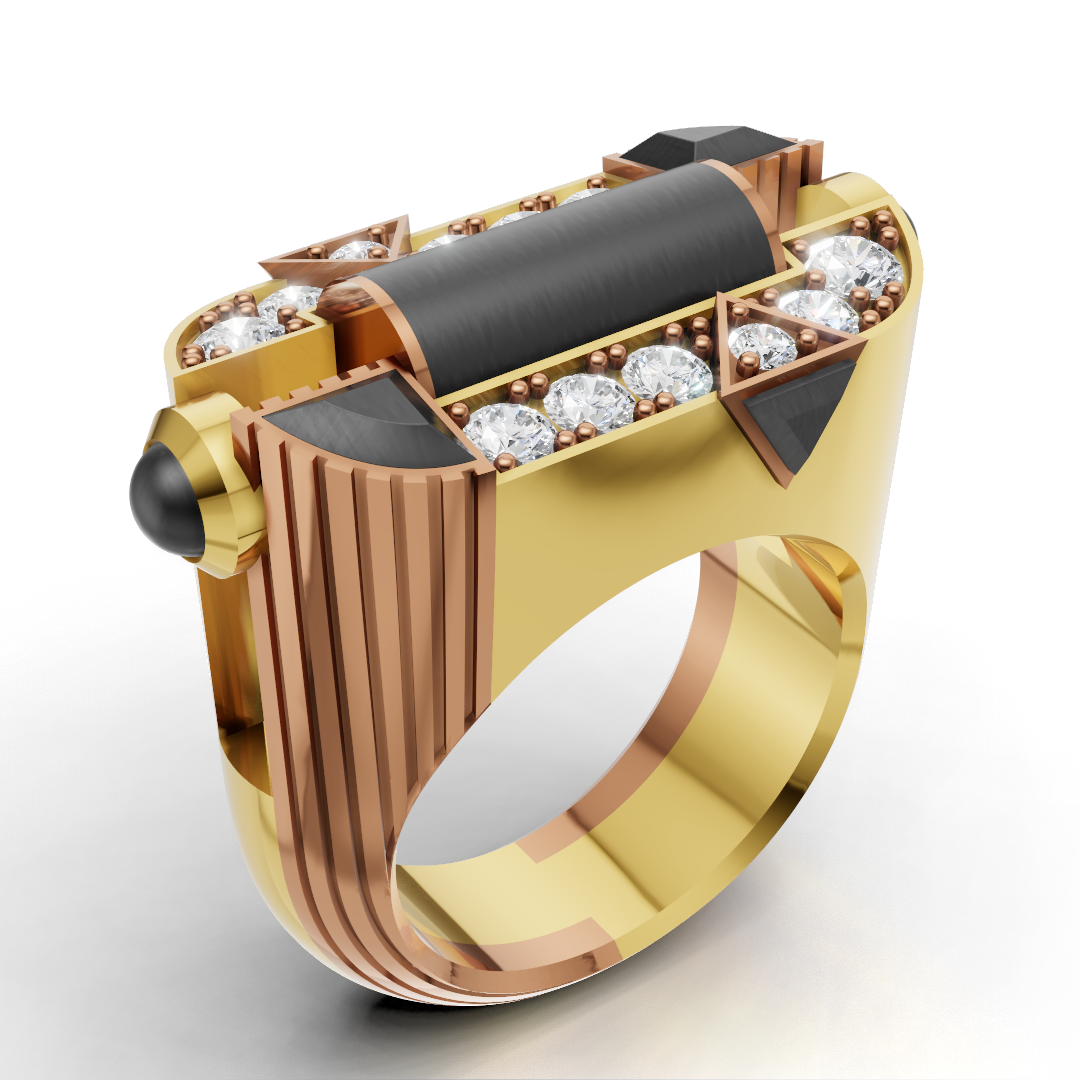 Diamond Set Ring CAD FILE