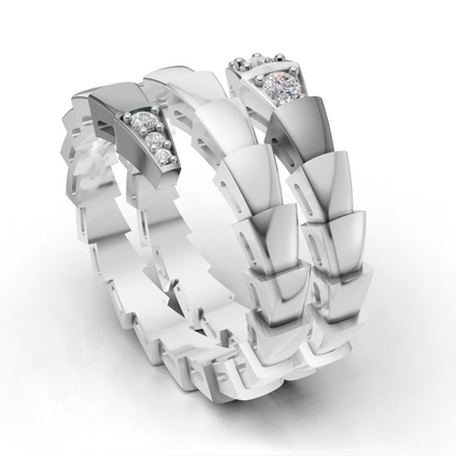 Bulgari Serpent Ring CAD File 3DM & STL