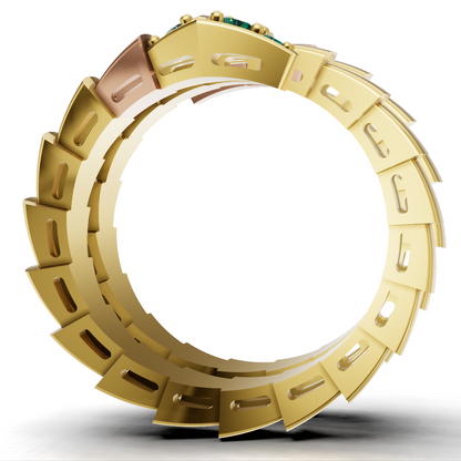 Bulgari Serpent Ring CAD File 3DM & STL