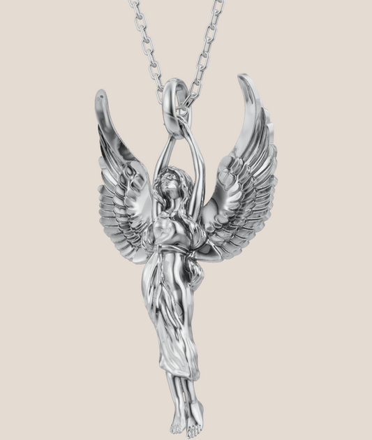 Angel Wing Lady Gold Pendant 3D gold & silvrer CAD FILE